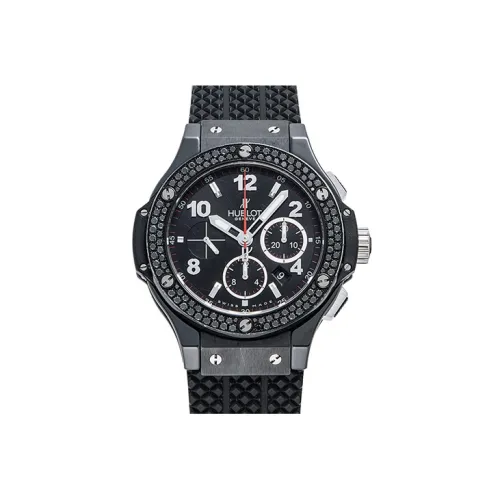 HUBLOT Автоматический Механический Часы Мужские 44 мм Черный Циферблат Титановый Серамический Корпус Часов