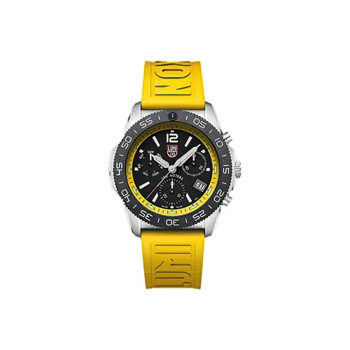 LUMINOX Marine Diving Collection Кварцевый механизм Мужские часы Часы 44 мм Черный циферблат Корпус из нержавеющей стали Резиновый ремешок