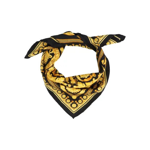 VERSACE Шелковые шарфы Gold Men's