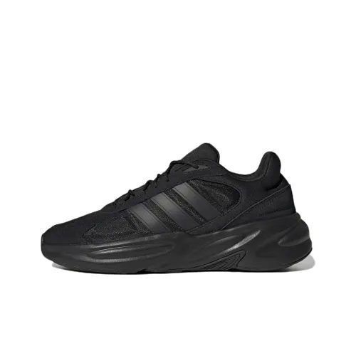 Adidas Neo Cloudfoam Slip-resistant Abrasion-resistant Low Top Casual Running Shoes Men's Black Adidas Neo Cloudfoam Противоскользящий Устойчивый к истиранию Низкий Топ Повседневные Беговые Кроссовки Мужские Черные