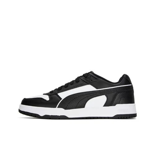 PUMA RBD Game Low Abrasion Resistant Low Топ Скейтборд Кроссовки Унисекс Черный Белый