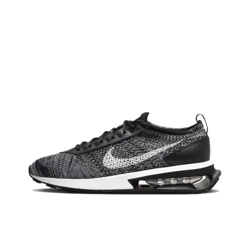 Nike Air Max Flyknit Амортизация и Дышащий Низкий Топ Повседневные Беговые Кроссовки Мужские Черный Серый Белый