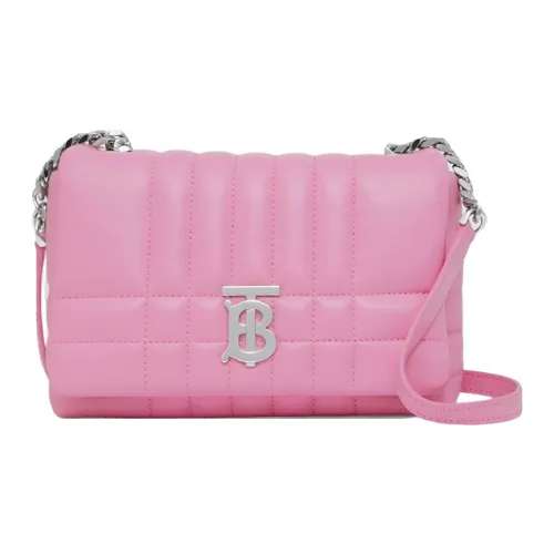 Burberry Lola Сумка Лоскутное шитье Овечья шкура Сумка через плечо Lola Сумка Сумка через плечо Сумка на плечо Женская Розовая