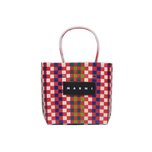 MARNI Полипропиленовая PP Тоут Сумка Сумка для покупок Женская Сумка Красно-розовая