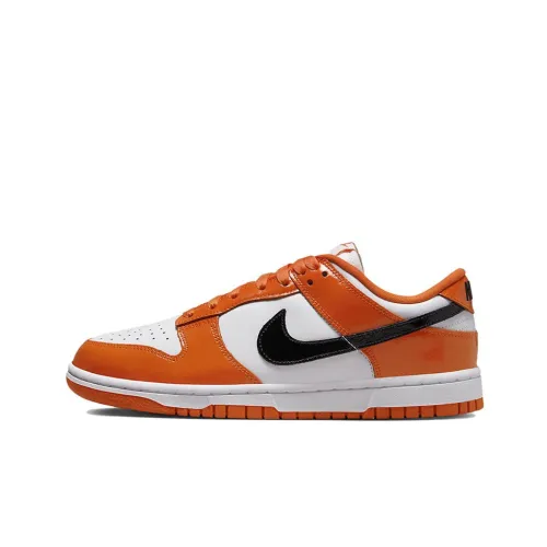 Nike Dunk ESS Low Топ Скейтборд Кроссовки Женские Белые Черные Оранжевые