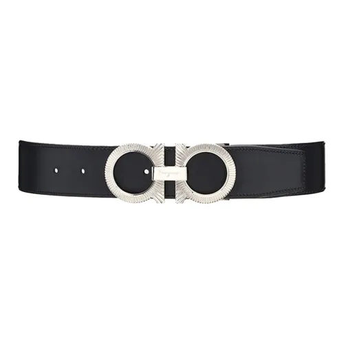 Ferragamo Ремни из коровьей кожи Мужской Черный 3,5CM