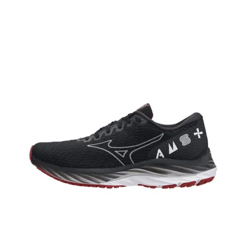 Mizuno Wave Rider 26 Ssw Low Топ Беговые кроссовки Мужской Черный Белый Красный