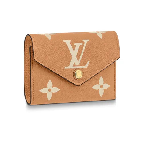 LOUIS VUITTON Victorine Мягкий Зернистая кожа коровы Кошелек Обычный Женский Желтый