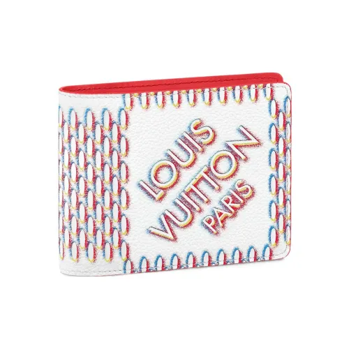 LOUIS VUITTON Multiple Коровья кожа Кошелек Обычный Мужской Белый