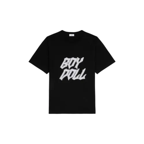 CELINE Новый MEN'S COLLECTION Boy Doll FW22 T Shirt Men's Black