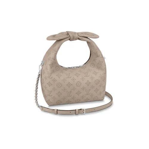 LOUIS VUITTON WHY KNO Гравированный Перфорированный Коровья кожа Портативный Одно плечо Сумка через плечо Маленький Женский Серый