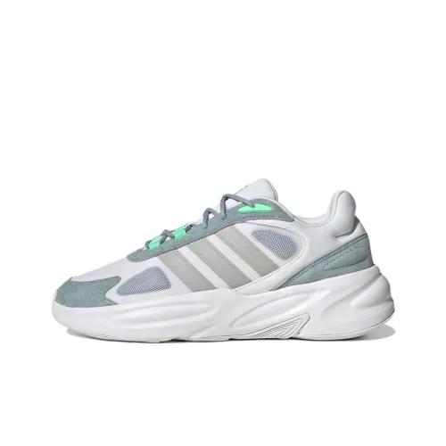 ADIDAS NEO Ozelle Износостойкий Низкий Топ Повседневные Беговые Кроссовки Мужские Серый Зеленый