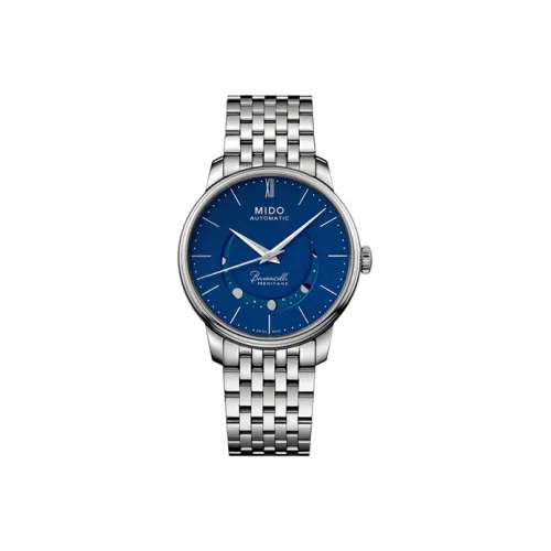 MIDO Автоматический Механический Механизм Мужские Часы Baroncelli 39 мм Синий