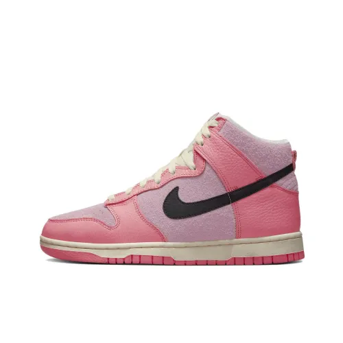 nike Dunk Hoops Pack Slip-resistant Abrasion-resistant Lightweight High-top Skateboard Shoes Women's Pink nike Dunk Hoops Пачка Противоскользящий Устойчивый к истиранию Легкий Высокий Топ Скейтборд Кроссовки Женские Розовый