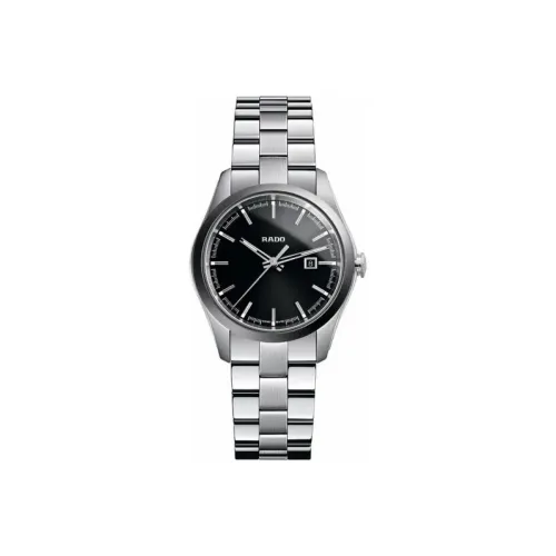 RADO Кварцевый Movement Женские Glam Slam Collection Часы 31,5 мм Черные