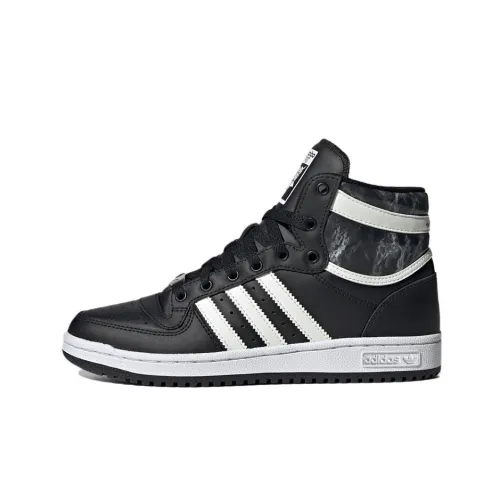 Adidas Originals TOP TEN RB Abrasion Resistant High Топ Кроссовки для скейтбординга Женские Черный Белый