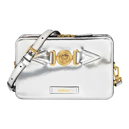 FANSIZHE VERSACE Кожа Сумка-сумка Сумка через плечо Клатч Мужской Серебряный