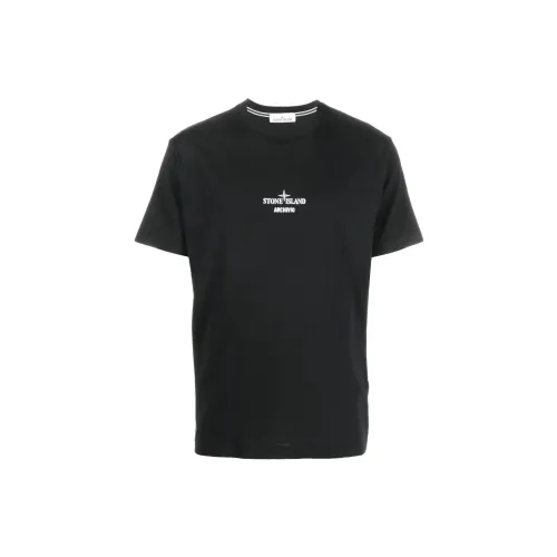Stone Island Черные Мужские T-Рубашки