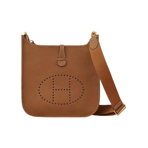 HERMES Evelyne Maurice Телячья кожа Evelyn Сумка через плечо Сумка на плечо Женская 37 Золотисто-коричневый