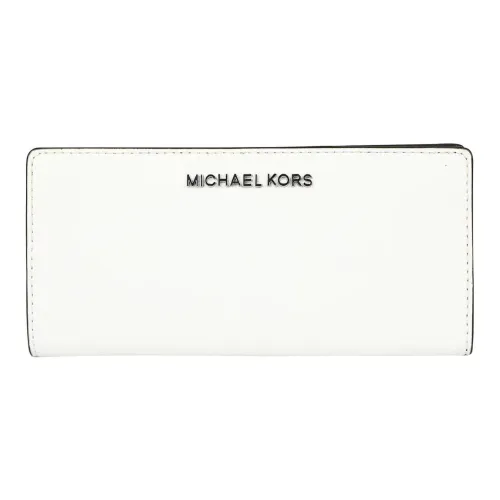 MICHAEL KORS Jet Set Travel Кожа Кошелек Большой Женские Белый
