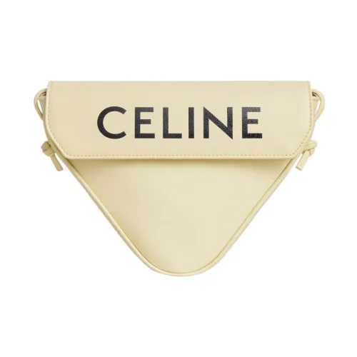 CELINE Гладкая коровья кожа Сумка через плечо Мужская Светло-желтая