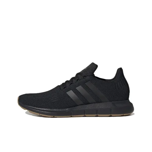 Adidas Originals Swift Run Износостойкие Дышащие Низкие Беговые кроссовки Унисекс Черные