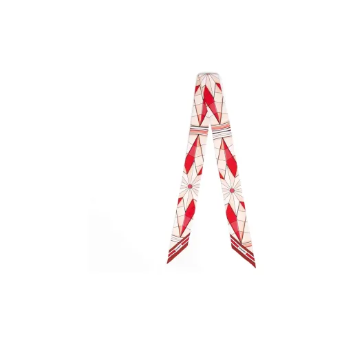 Burberry Tanabata Limited Capsule Series Шелковые шарфы Алый Женские