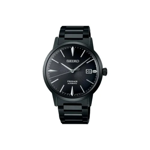 SEIKO Механический механизм Мужские часы серии Presage, 39,5 мм, зеленый