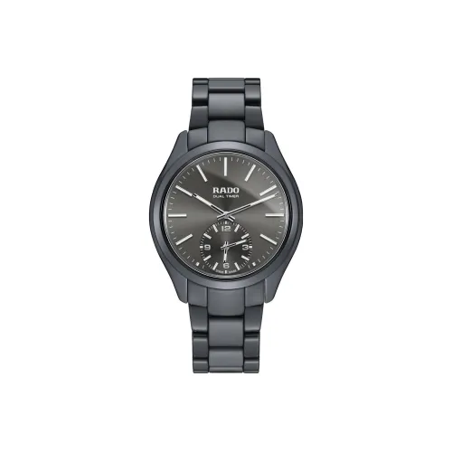 RADO Glam Slam Collection Кварцевый механизм Мужские часы Часы 42 мм Серый циферблат Керамика Чехол для часов Керамика Ремешок