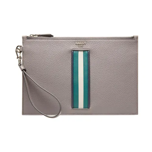 BALLY Клатч из коровьей кожи мужской серый