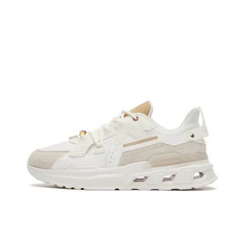 Erke Xun Kirin 2,0 Дышащий Низкий Топ Спортивная Повседневная Обувь Мужская Белый Серый