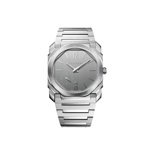 BVLGARI Octo Finissimo Часы Прозрачная Крышка Корпуса,серебристый Сатинированный Циферблат