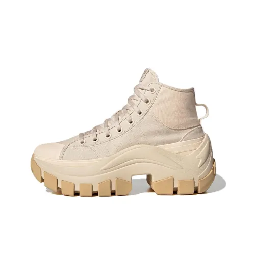 Adidas Originals NIZZA Hi Xy22 Устойчивый к истиранию высокий топ Повседневная обувь Унисекс Бежевый
