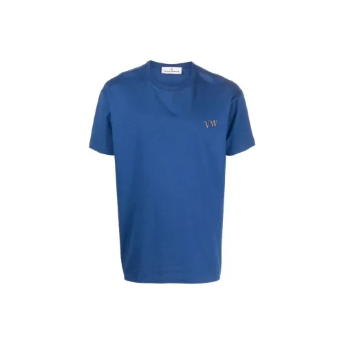 Vivienne Westwood Blue Men's T-Shirts Вивьен Вествуд Синий Мужские Футболки