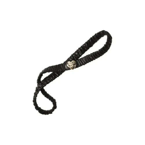 CHANEL Овчина Кожаные ремни Черный Женские