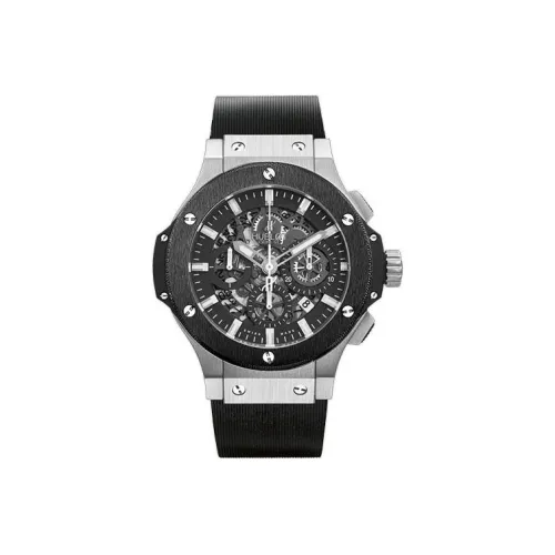 HUBLOT Автоматический Механический Механизм Мужские Часы 44 мм Черный