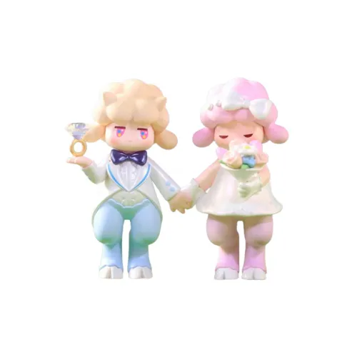 POP MART Коллаборация Punch Roselle Satyr Rory Цветочный дизайн Девушка Детский Прозрачный Слепой бокс на карточке 8 см