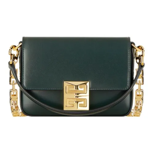 GIVENCHY 4G Гладкая коровья кожа Сумка через плечо Маленькая Женская Лесной зеленый