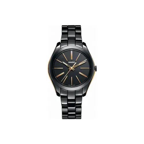 RADO Glam Slam Collection Кварцевый механизм Мужские часы Циферблат 36 мм Черный Керамика Ремешок R32214152