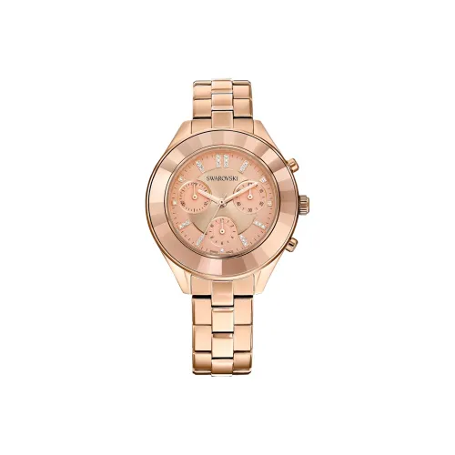 Swarovski SwarovskiOctea Lu Коллекция Наручные часы Кварцевый механизм Металлический ремешок 37 мм Золотистый циферблат Женские часы 5610469