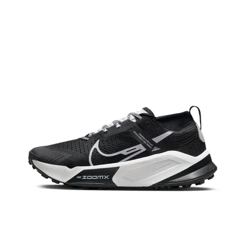 Nike ZoomX Zegama Trail Low Top Trail Беговые кроссовки Мужской Черный белый