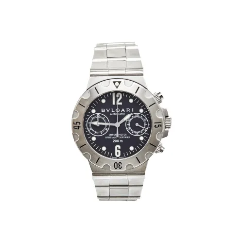 BVLGARI Women's Watch Автоматический Механический Механизм Нержавеющая Сталь Ремешок Черный Циферблат