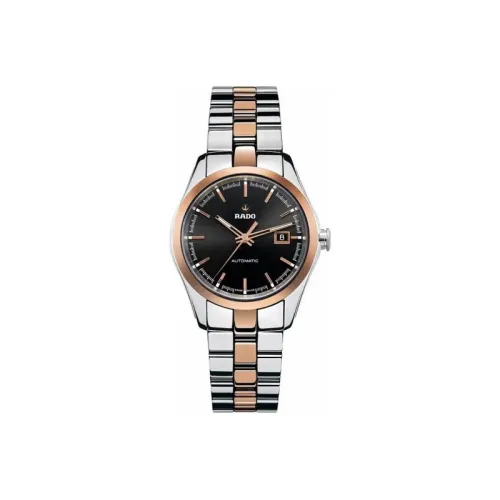 RADO Автоматический Механический Movement Женские Glam Slam Collection Часы 30,6 мм Черные