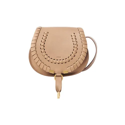 Chloe Телячья кожа Седло Сумка Сумка через плечо Маленькая женская сумка Светлый умбра