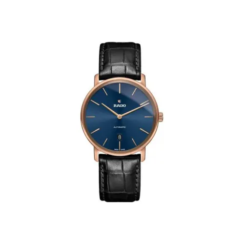 RADO DiaMaster Collection Автоматический Механический Механизм Мужские Часы Часы 40,3 мм Синий Циферблат