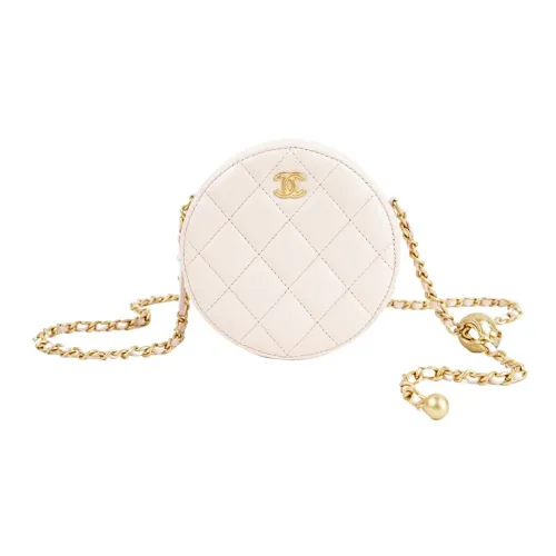 CHANEL Овчина Сумка через плечо Женская Молочно-чайная