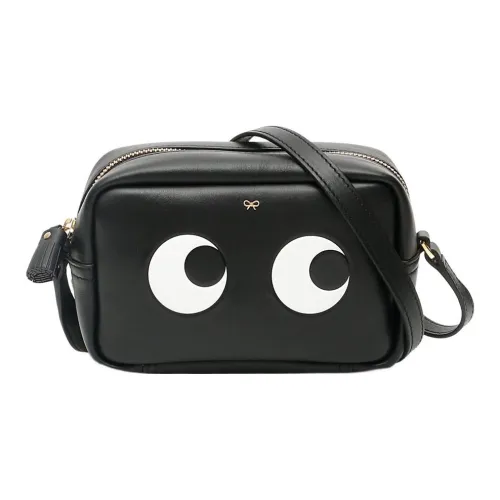 Anya Hindmarch Телячья кожа Сумка через плечо Женская Черная