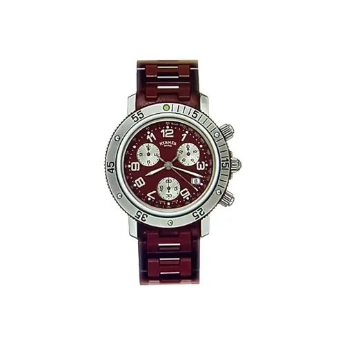 HERMES Наручные часы Автоматический Механический Механизм Нержавеющая Сталь Ремешок Красный Циферблат Часы Мужские часы