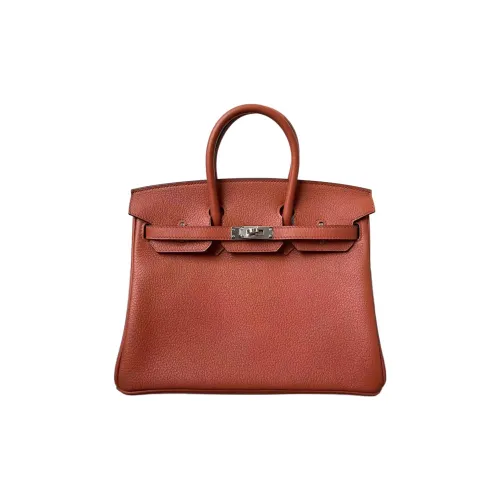 HERMES Birkin Кожа Сумка Birkin Сумка Женская 6C Тыква Сапфирово-Синий