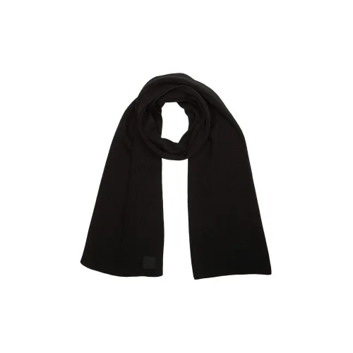 HUGO BOSS Шарфы из шерсти Wool Knit Черный Унисекс